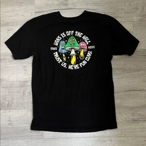 Vans Black Fun Graphic Tee Oversized Large